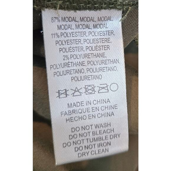 Current Air Los Angeles Modal Olive Green Joggers Pockets Drawstring Small - Picture 5 of 7